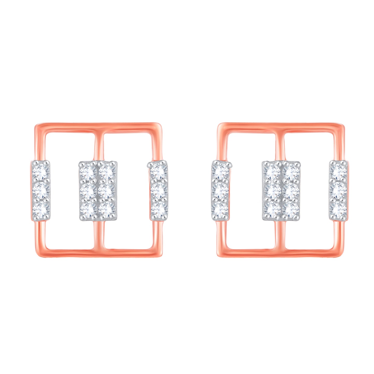 Diamond Earring for her in Rose Gold DER23886