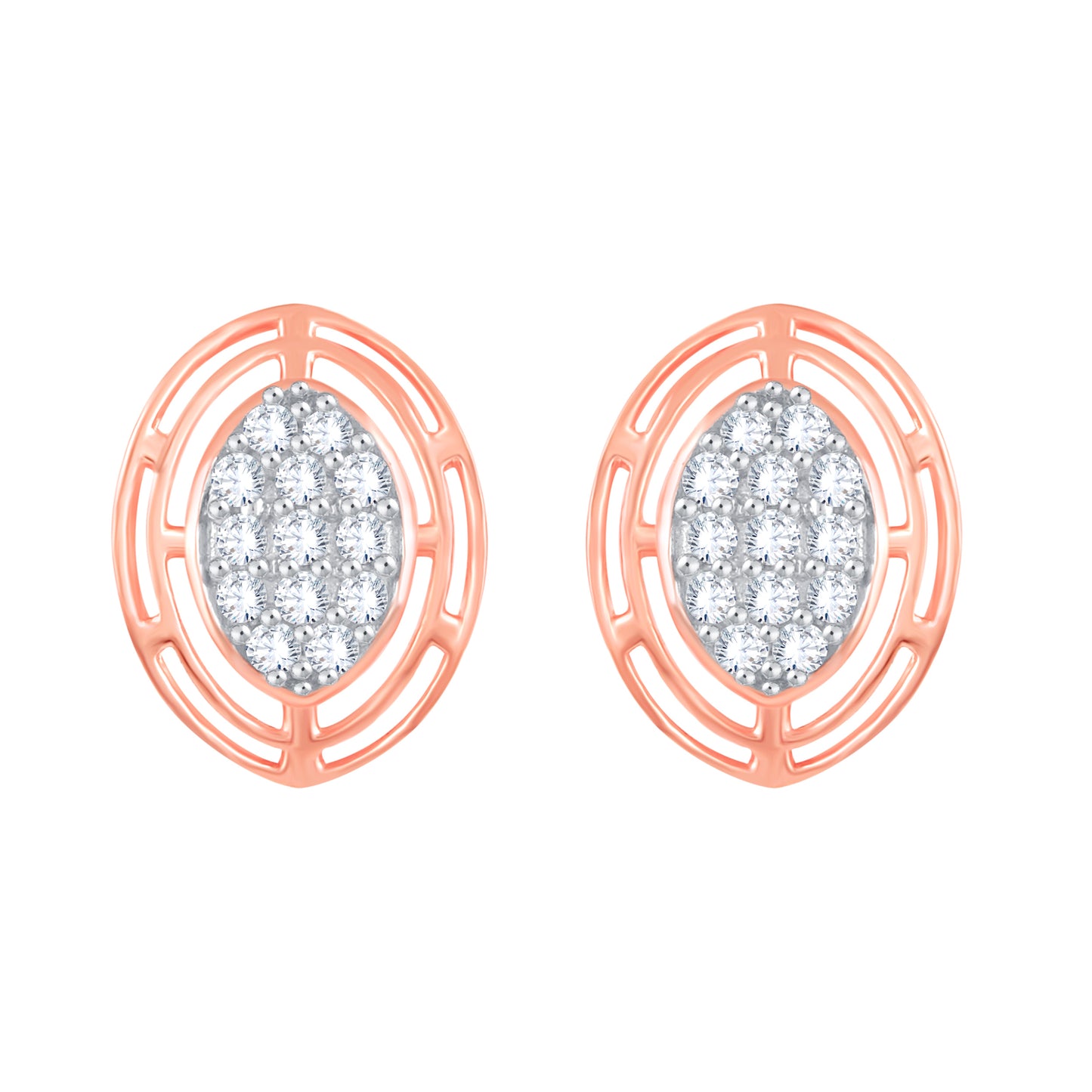Diamond Earring for her in Rose Gold DER23904