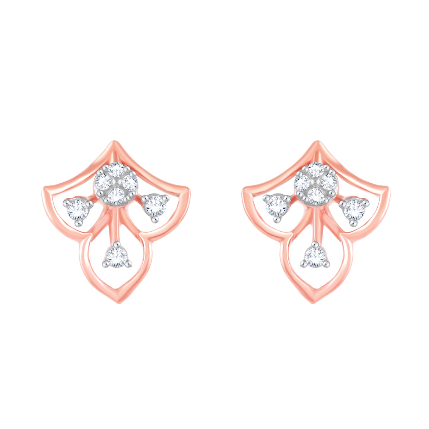 Diamond Earring for her in Rose Gold DER23910