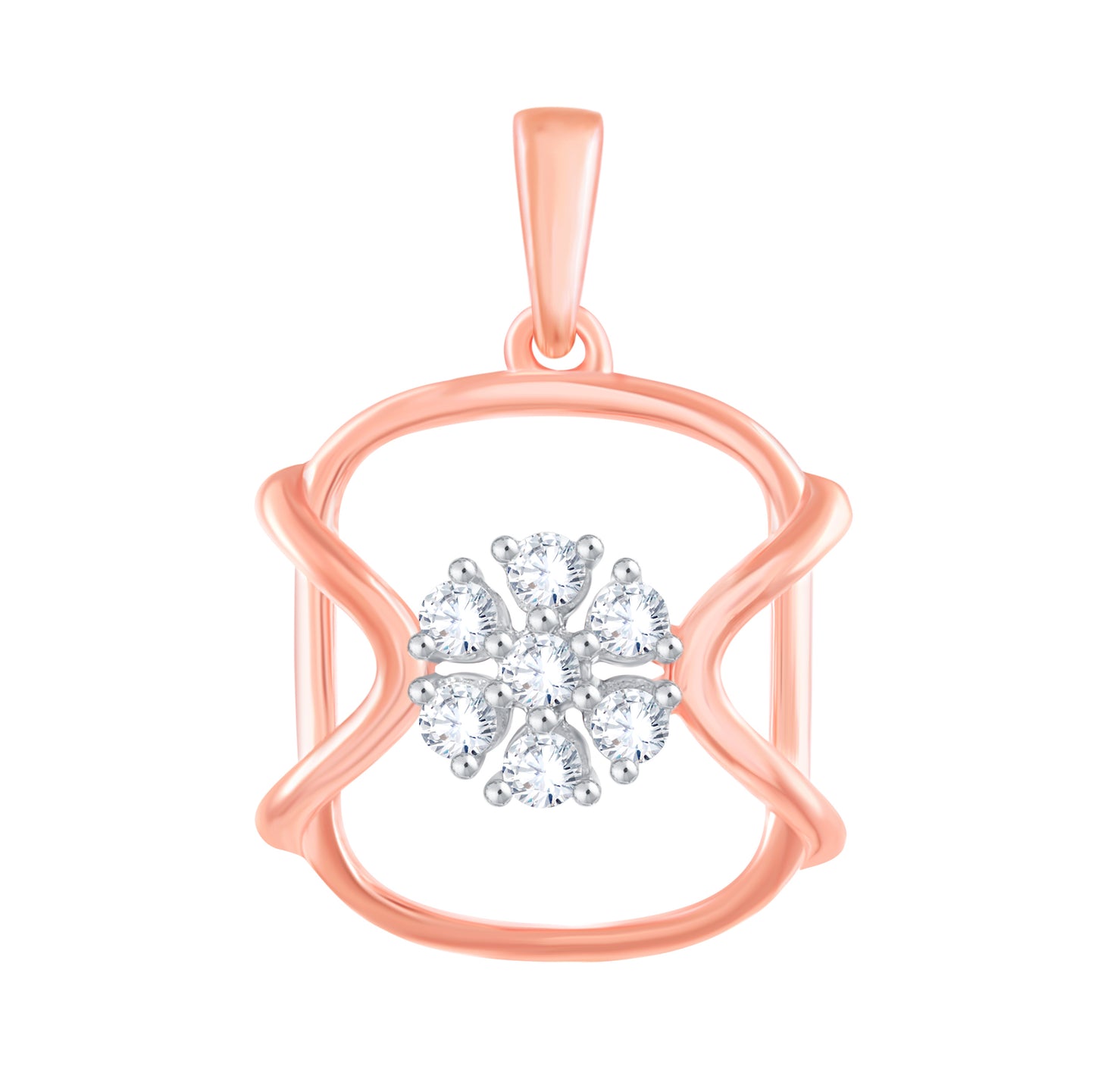 Diamond Pendant for her in Rose Gold DPD22113