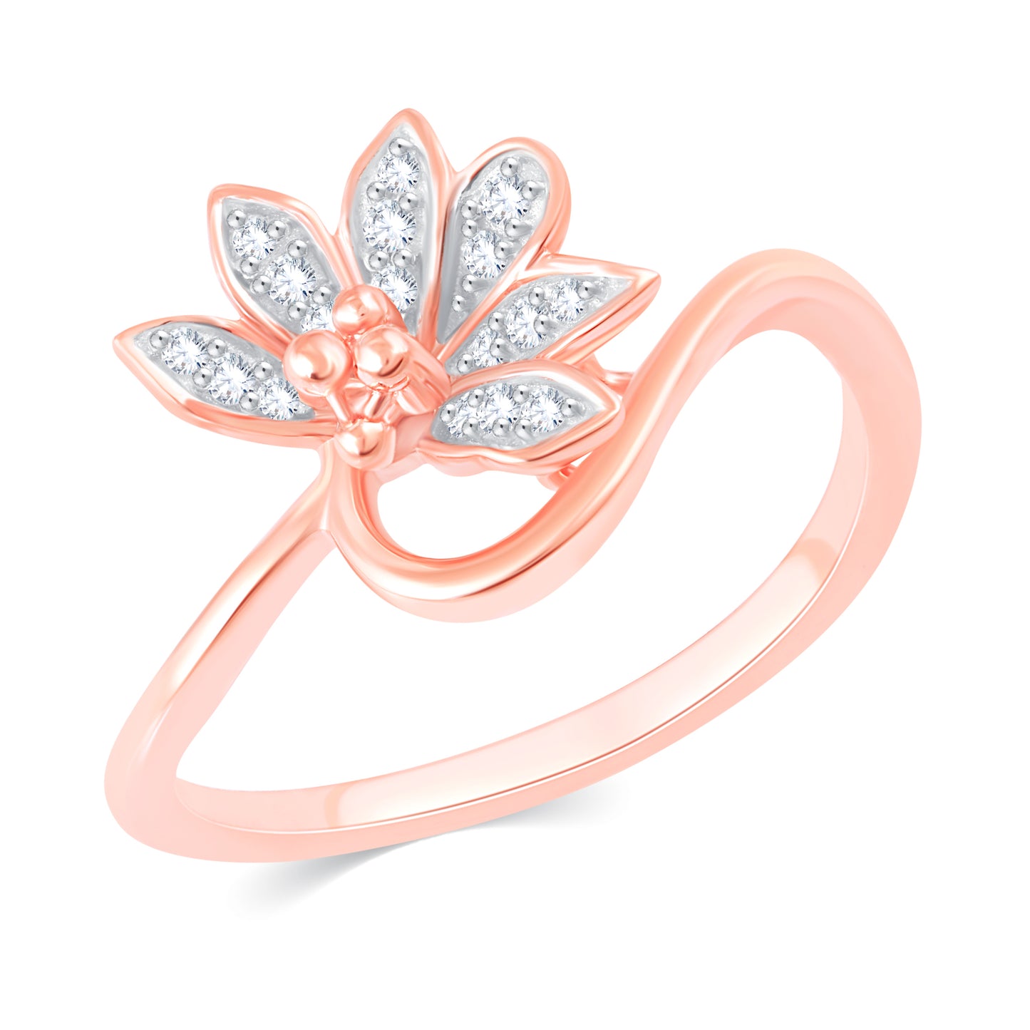 Diamond Ring for her in Rose Gold DRG23458