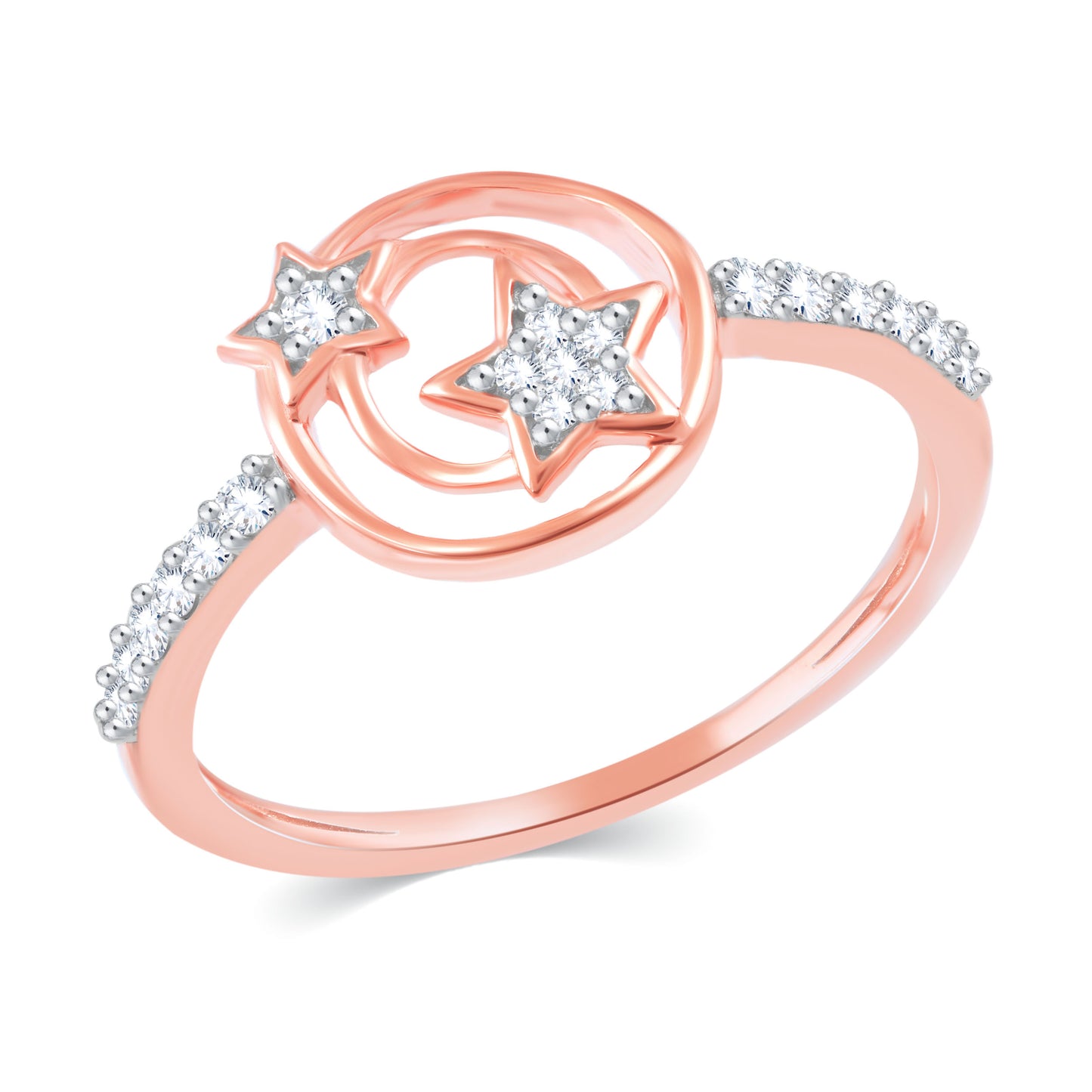 Diamond Ring for her in Rose Gold DRG23572