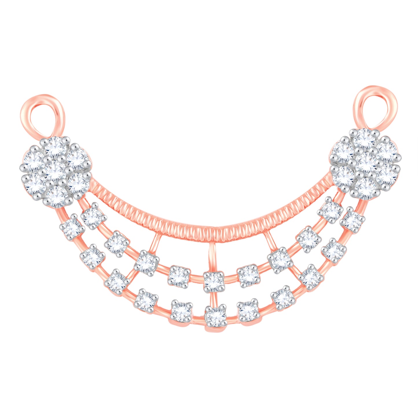 Diamond Mangalsutra Pendant for her in Rose Gold DTN22099