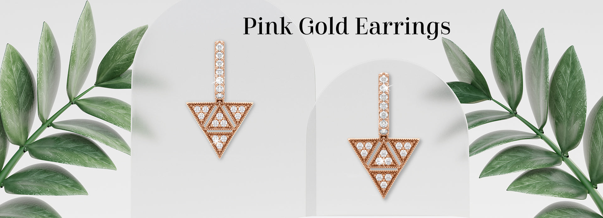 Pink Gold Earrings