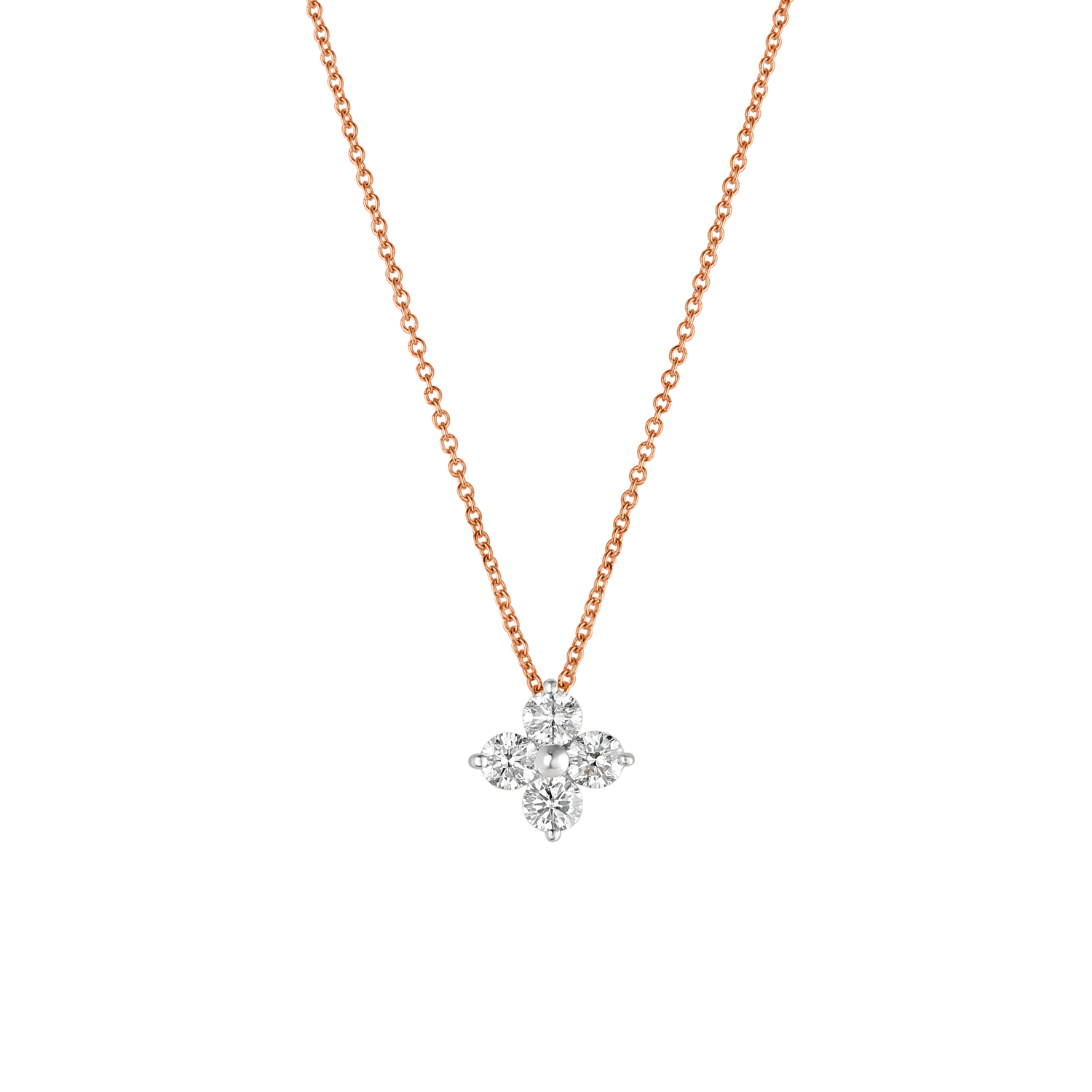 Sparkle Diamond Rose Gold Pendant – DIVAA by ORRA