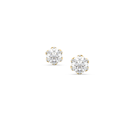 Alexe Solitaire Stud Earrings