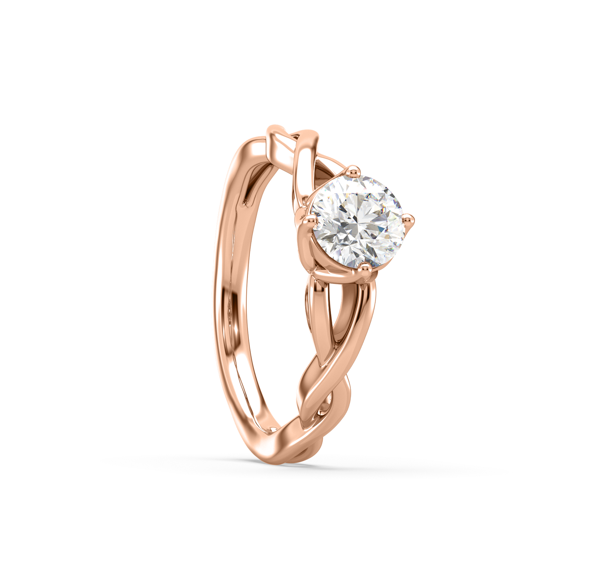 Vanessa Intertwined Solitaire Ring