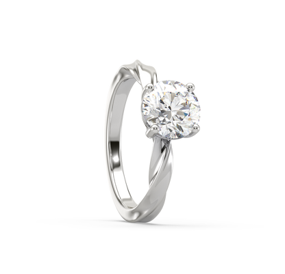 Faith Braided Solitaire Diamond