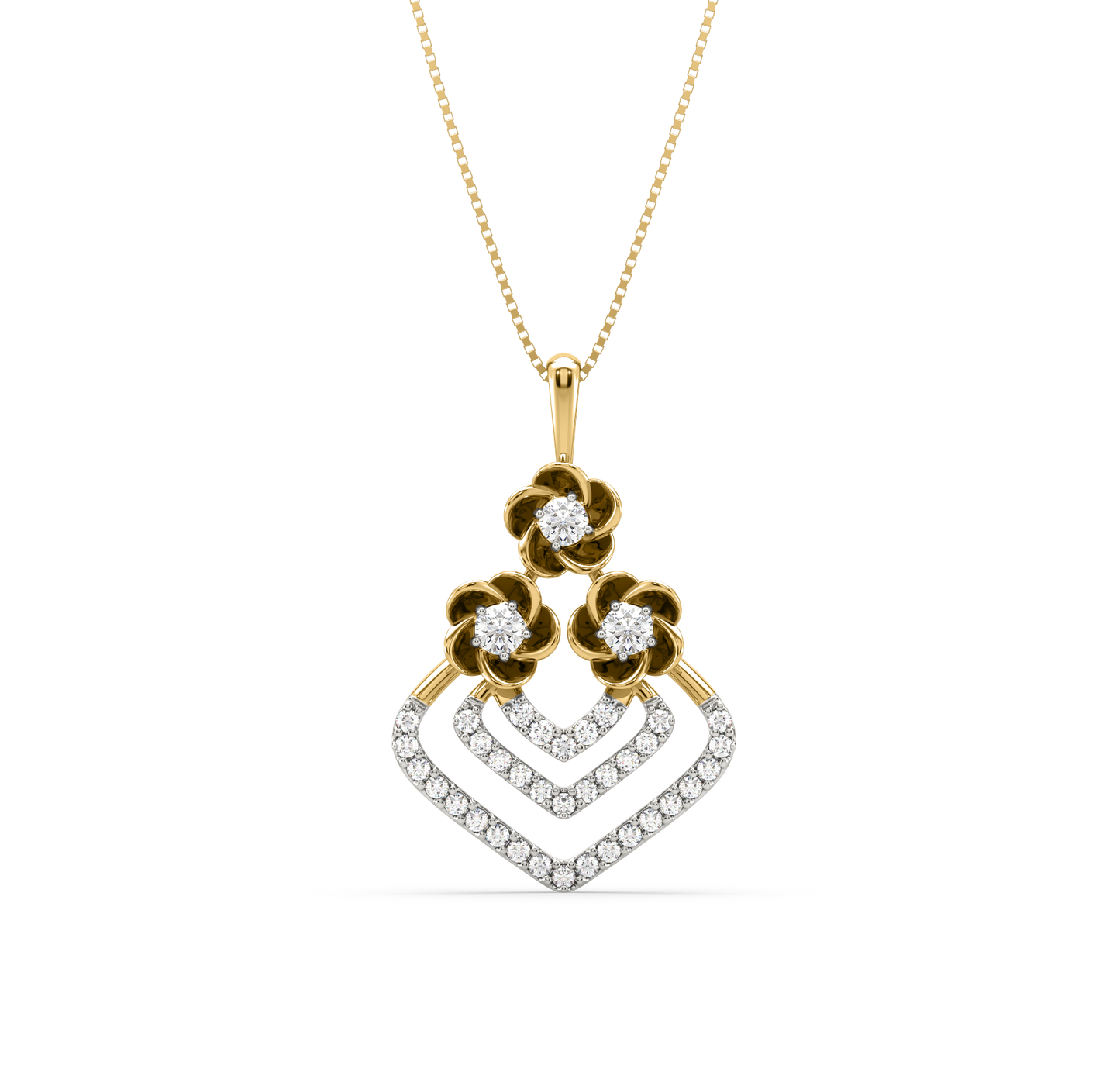 Errol Flower Diamond Pendant