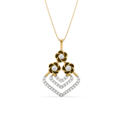 Errol Flower Diamond Pendant