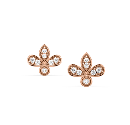 Leona Leaf Diamond Earrings