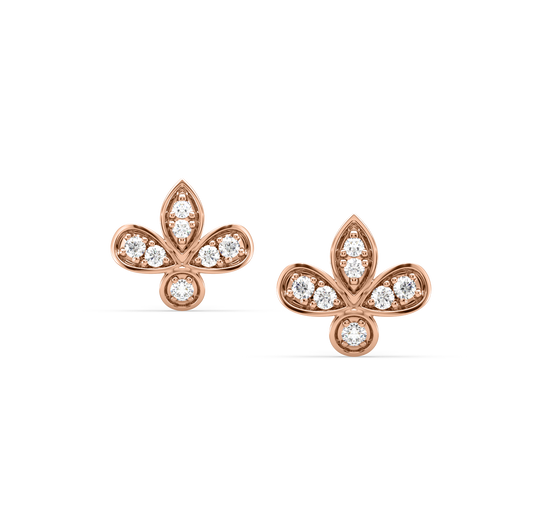Leona Leaf Diamond Earrings