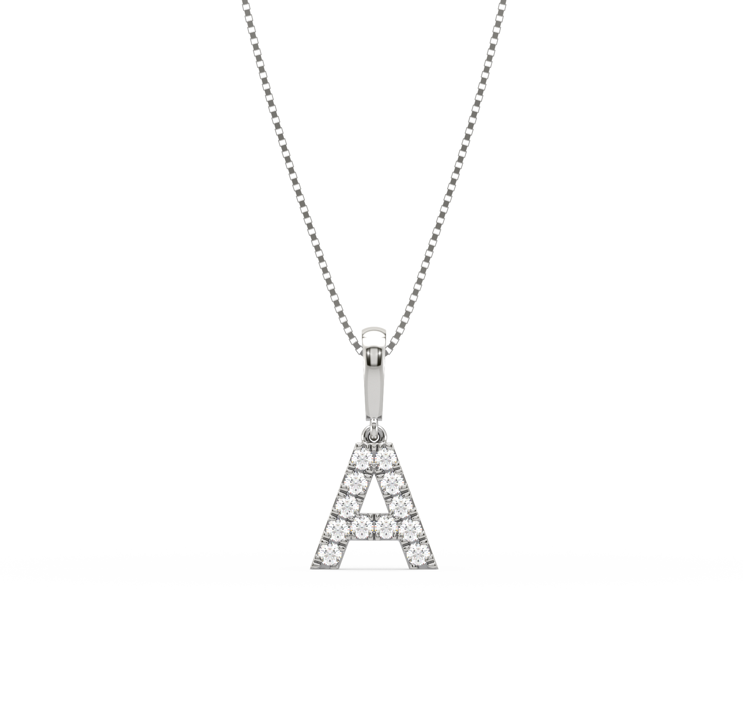 A Alphabet Diamond Pendant