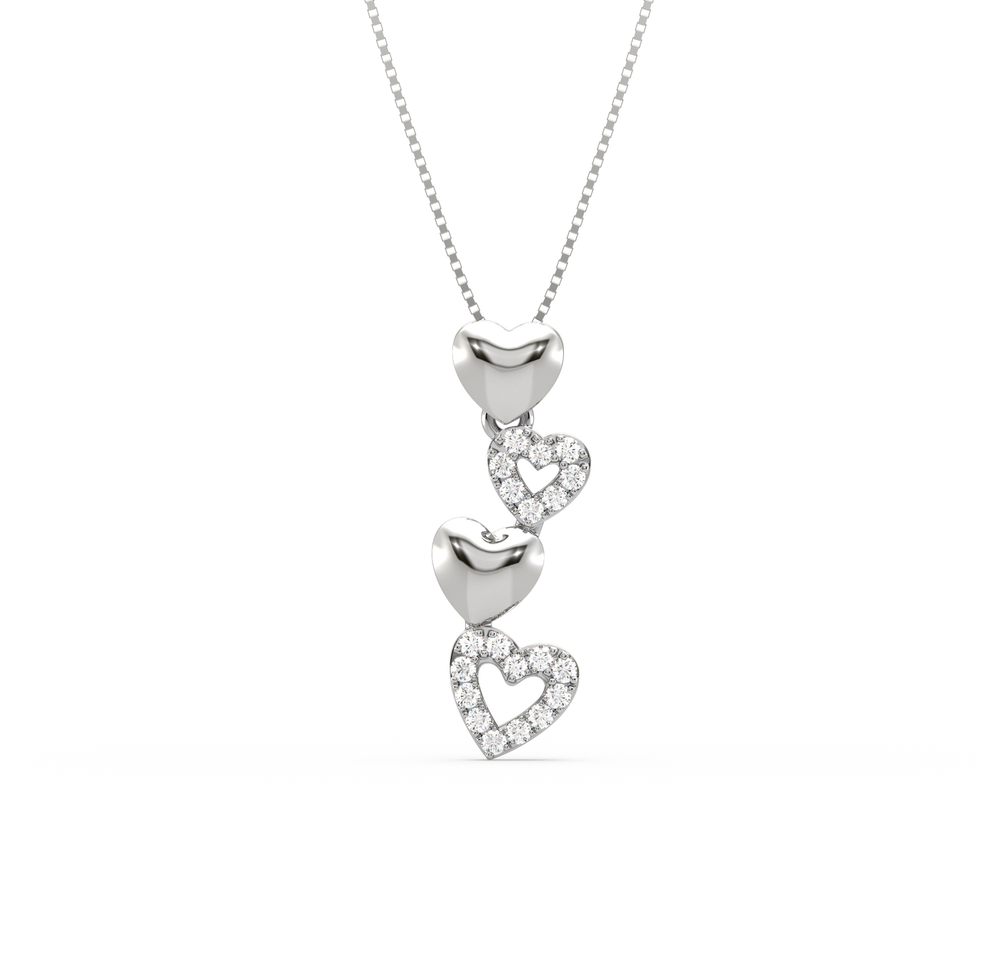 Britt Heart Diamond Pendant