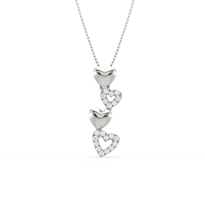 Britt Heart Diamond Pendant