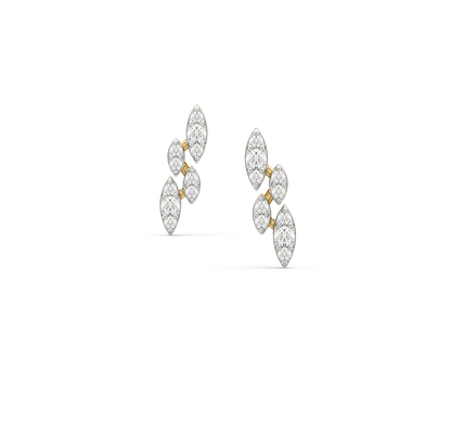 Katarine Cluster Diamond Earrings