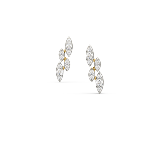 Katarine Cluster Diamond Earrings