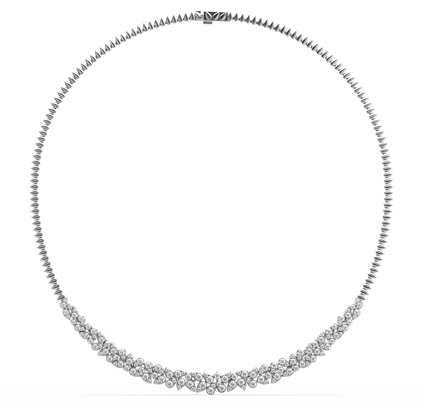 Viva Cluster Diamond Necklace