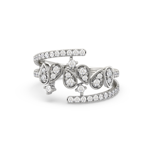 Diana Floral Diamond Ring