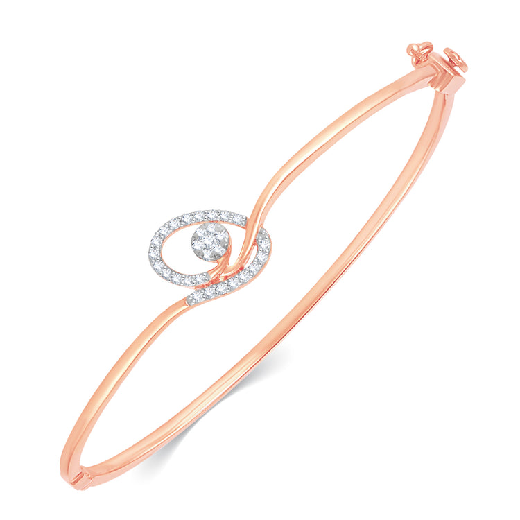 Buy Delicate Diamond Bracelet in Rose Gold Online | ORRA