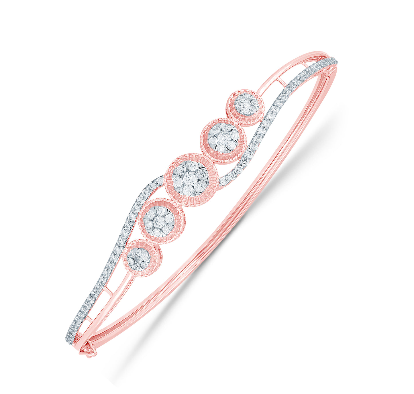 Lavash Diamond Bangle Bracelet