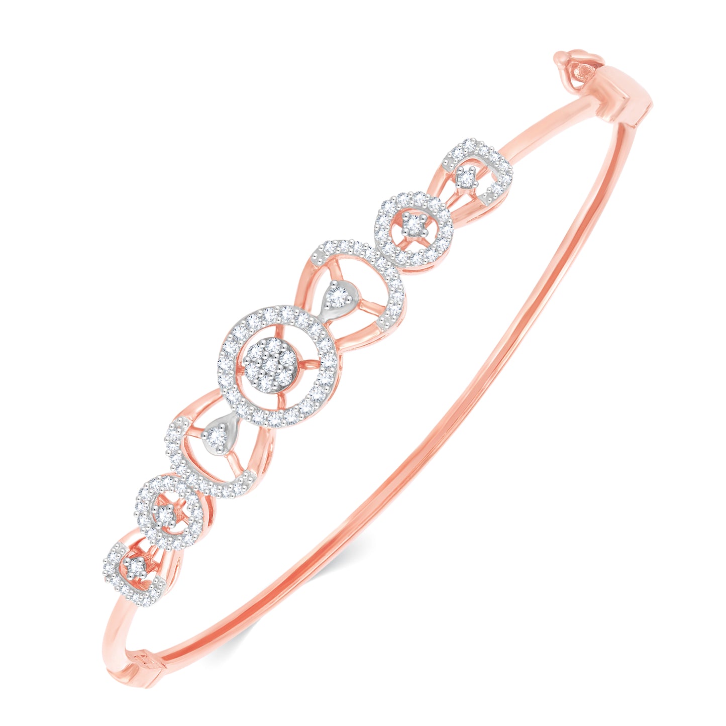 Diamond Bracelet for her in Rose Gold - DBF22048-2.5