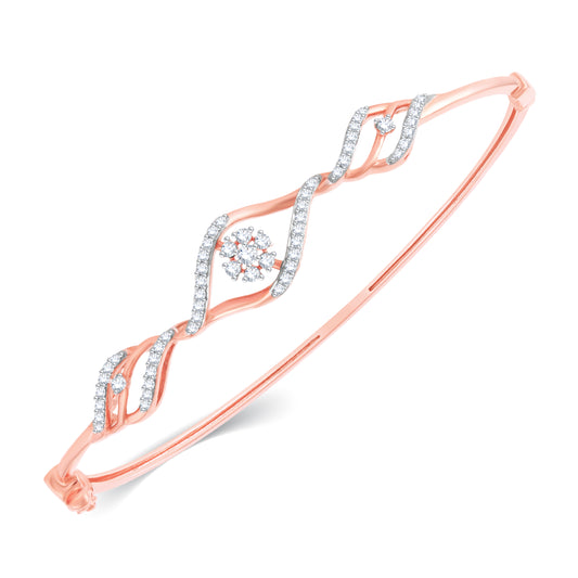 Onda Diamond Bangle Bracelet