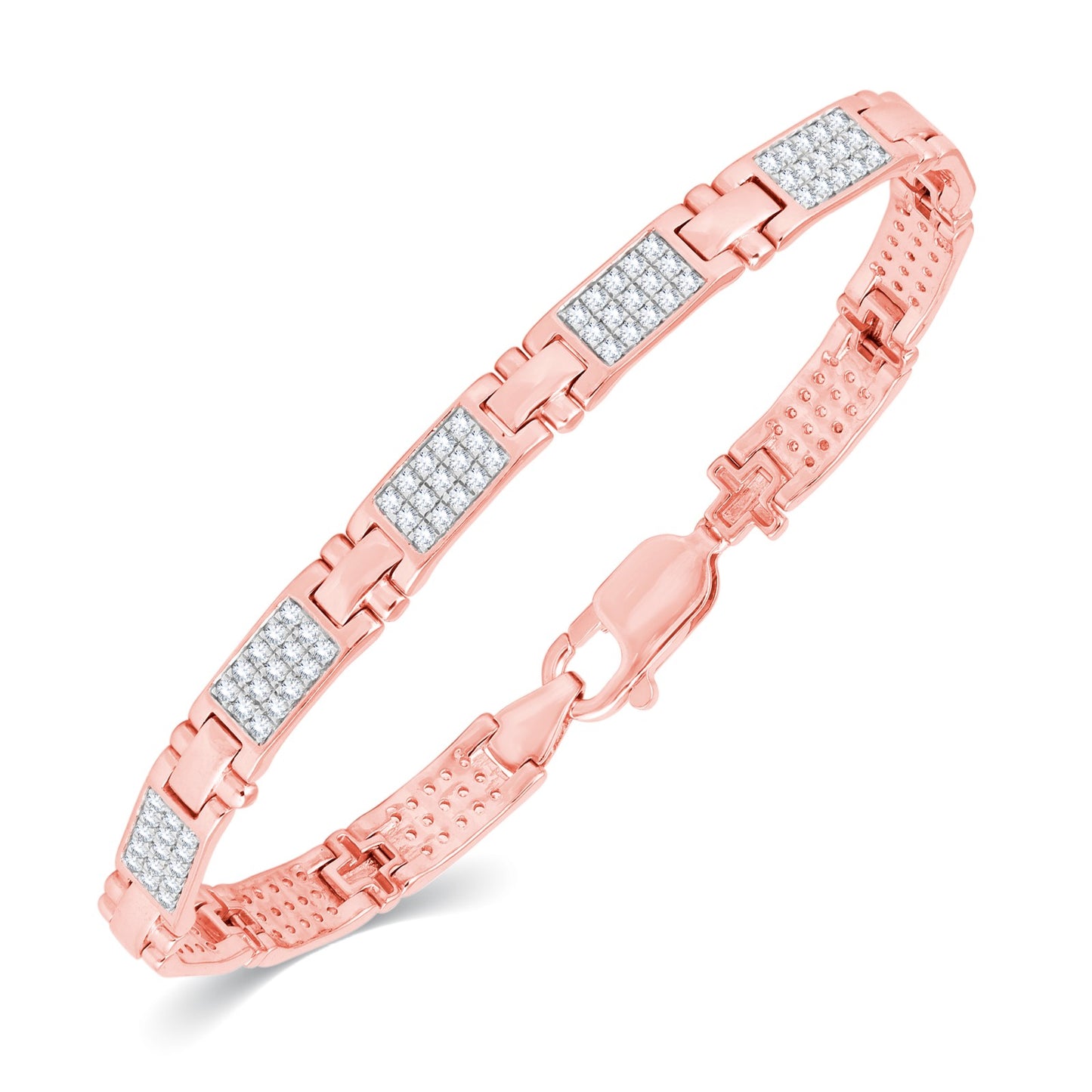 Diamond Bracelet for her in Rose Gold - DBR22008-7