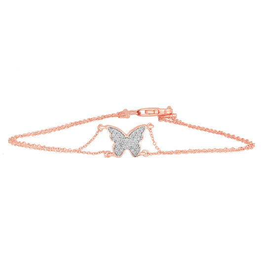 Diamond Bracelet for her in Rose Gold - DBR22009-7