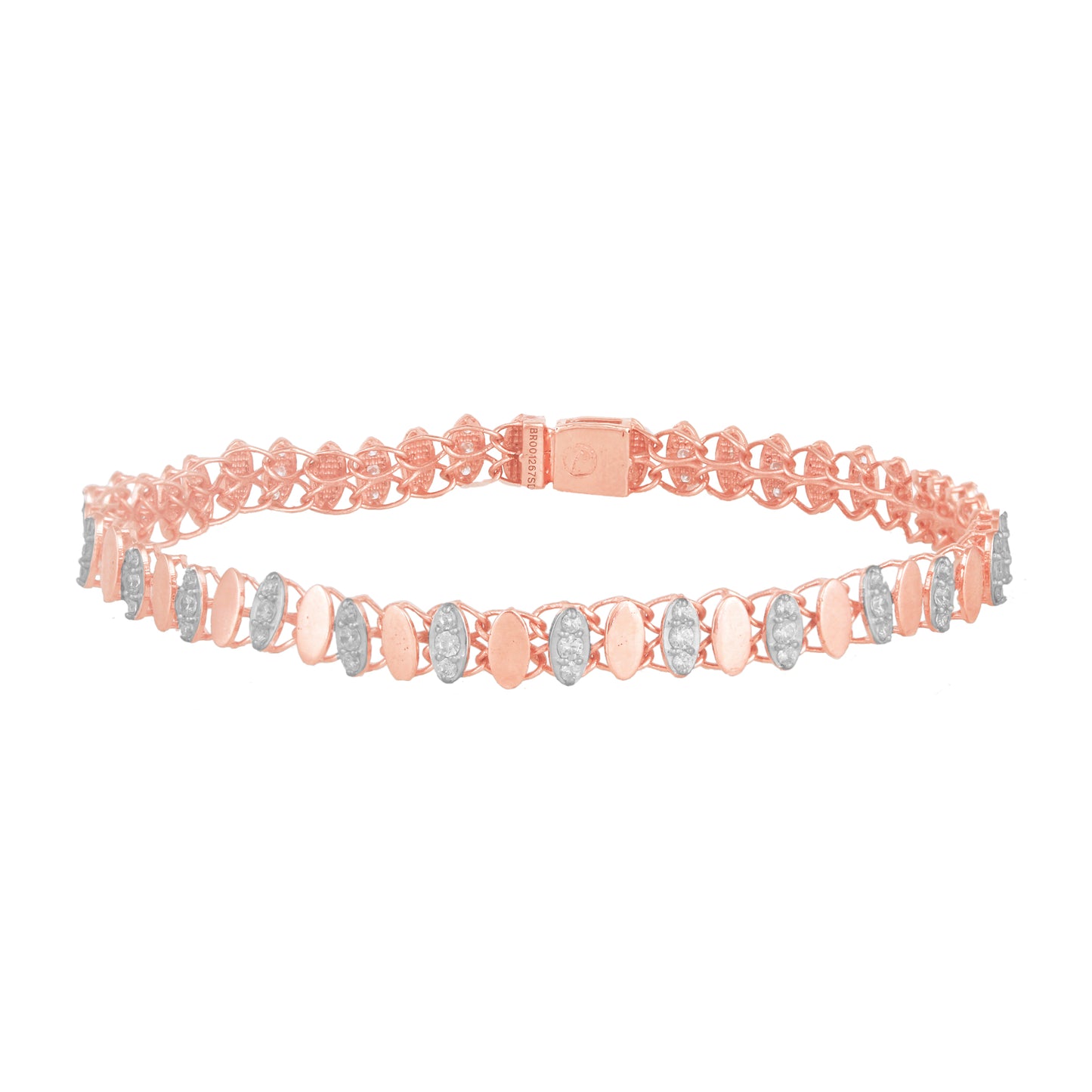 Diamond Bracelet for her in Rose Gold - DBR22012-7