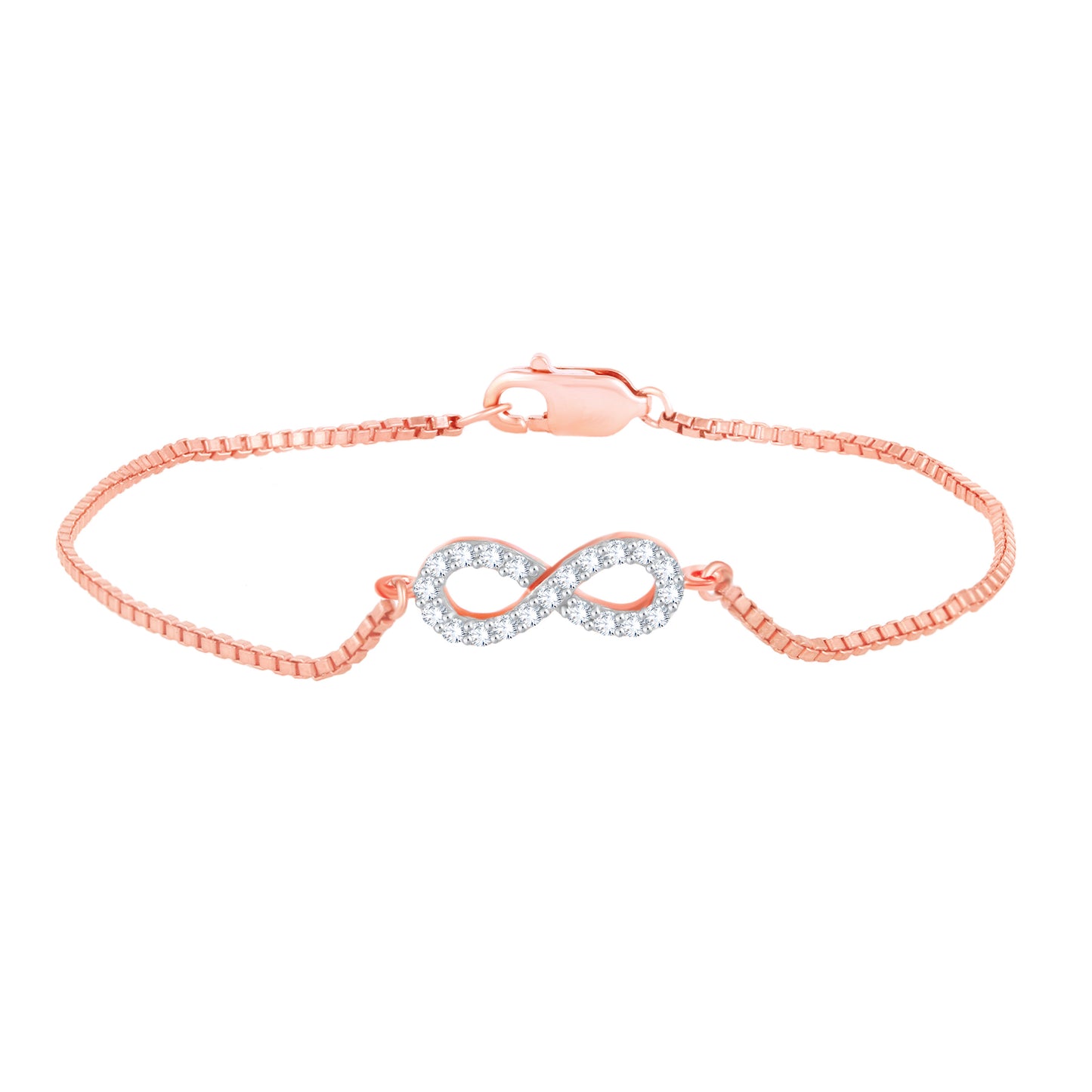 Diamond Bracelet for her in Rose Gold - DBR22014-6