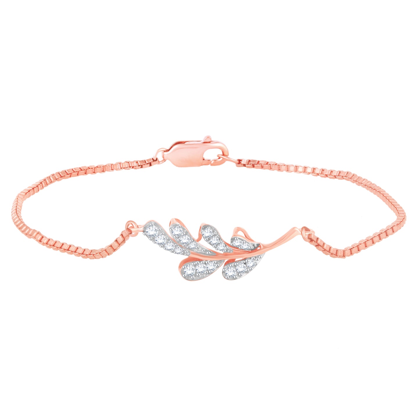 Diamond Bracelet for her in Rose Gold - DBR22017-6.5