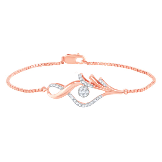 Diamond Bracelet for her in Rose Gold - DBR22018-7