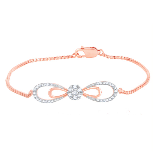 Diamond Bracelet for her in Rose Gold - DBR22019-6.5