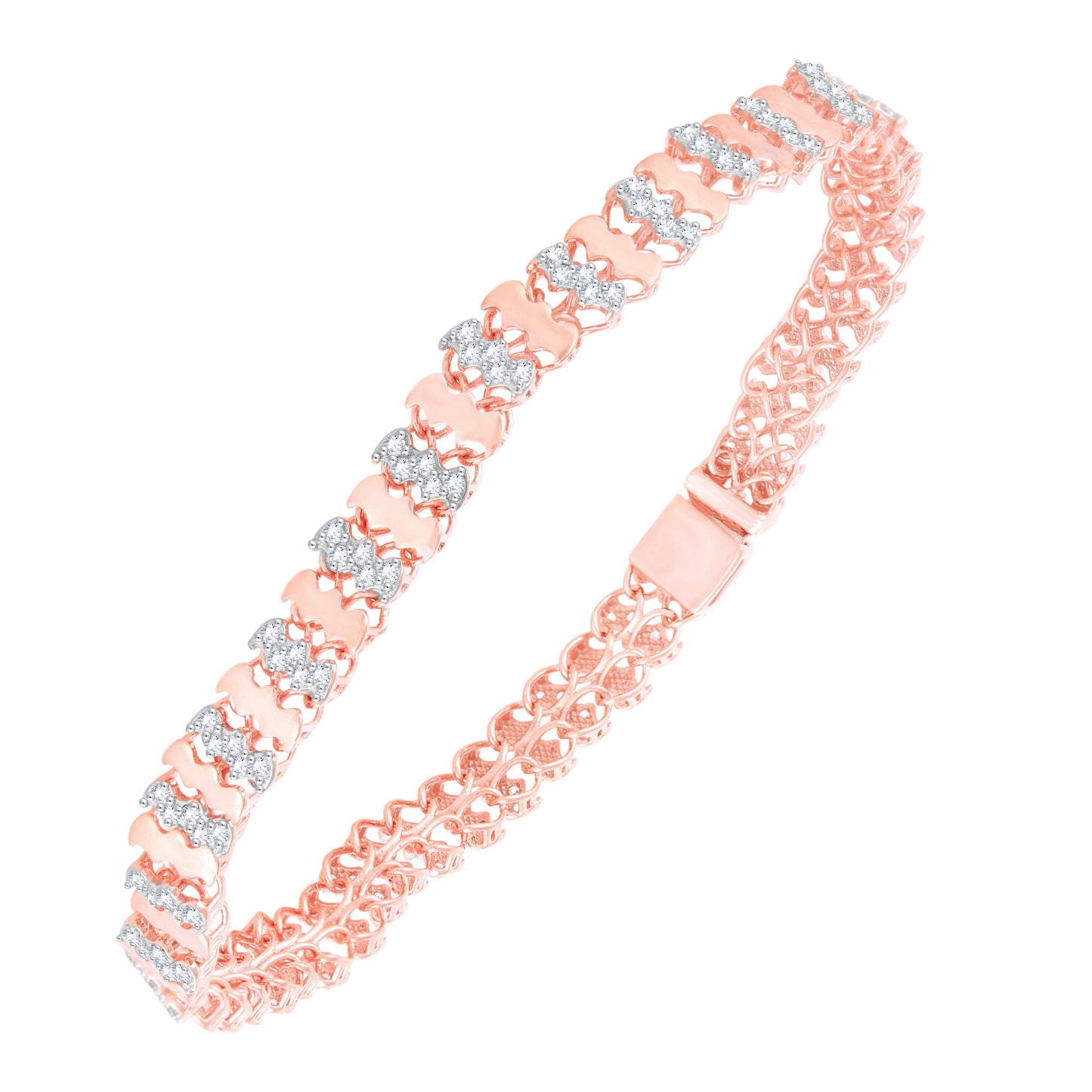 Diamond Bracelet for her in Rose Gold - DBR22020-7