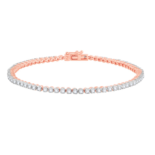 Diamond Bracelet for her in Rose Gold - DBR22024-7