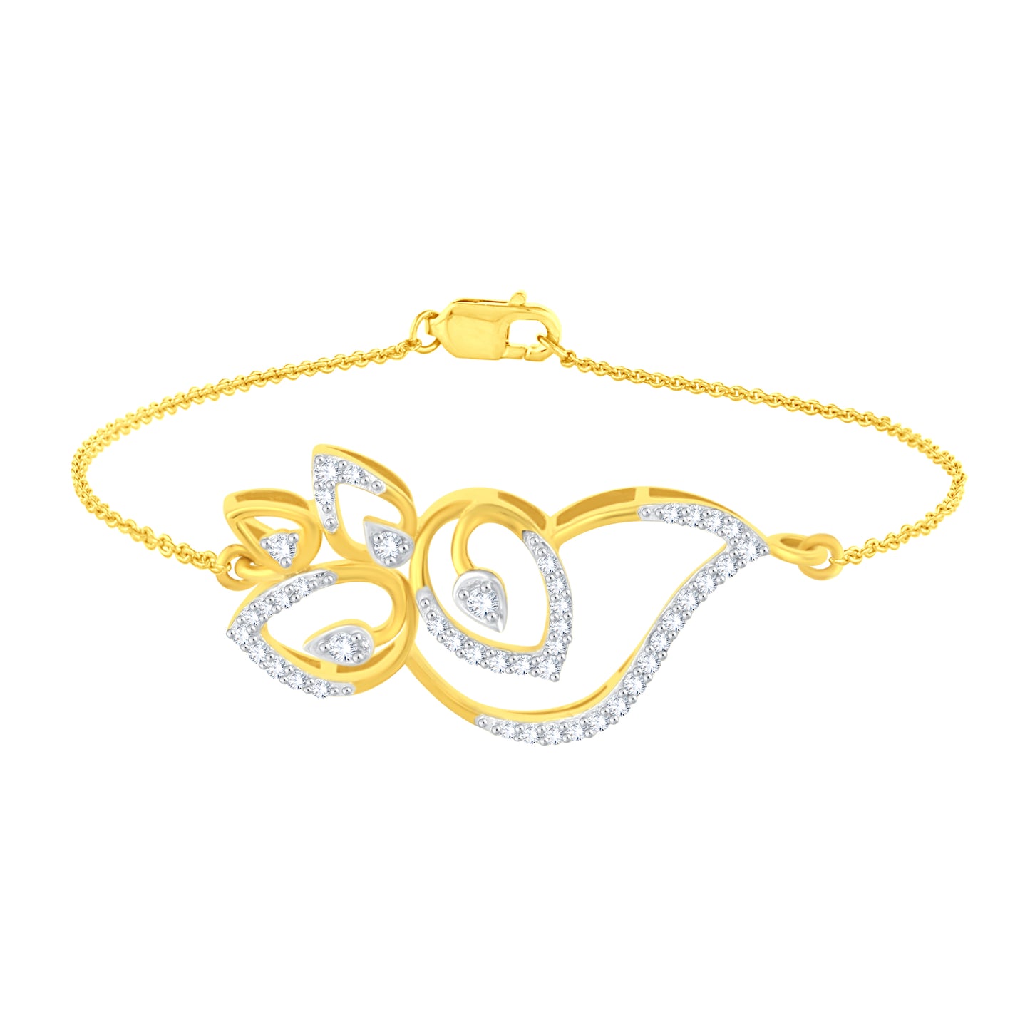 Diamond Bracelet for her in Yellow Gold - DBR22028-6