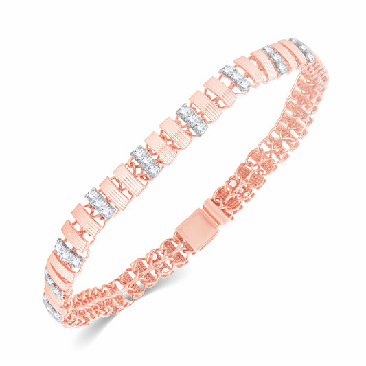 Diamond Bracelet for her in Rose Gold - DBR22031-6