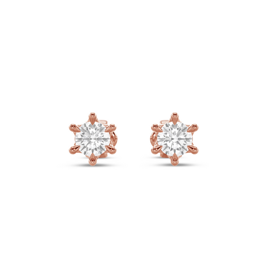 Rosie Diamond Solitaire Earrings