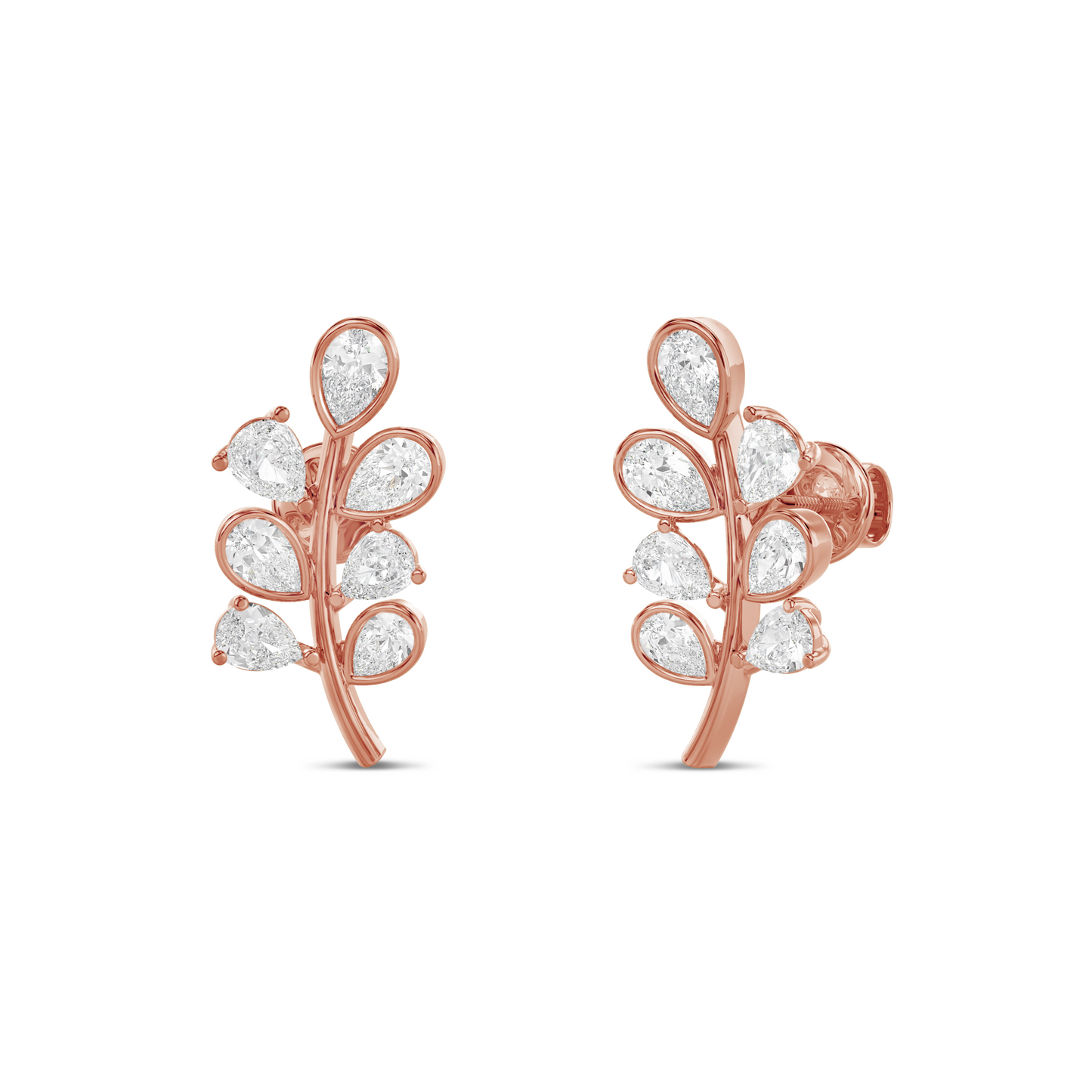 Anette Vine Diamond Earrings