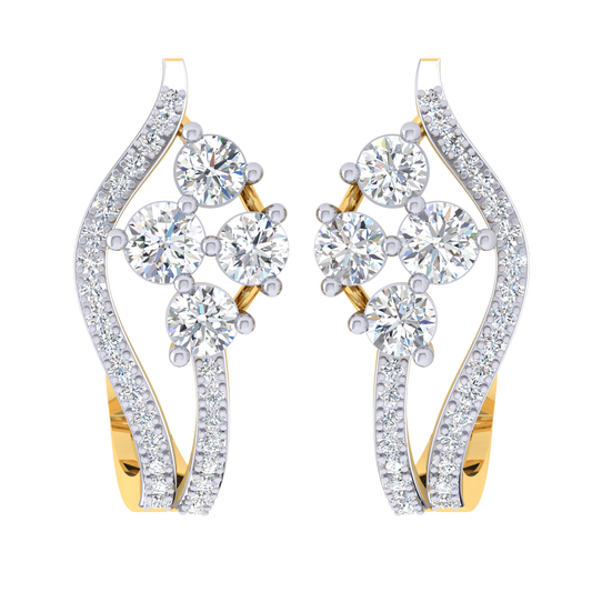 Brigitte J Bali Diamond Earrings