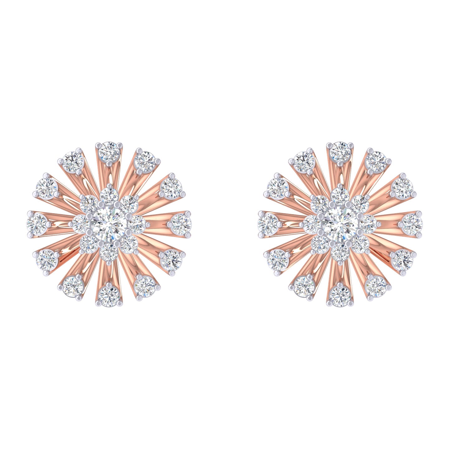 Tatiana Flower Diamond Earrings