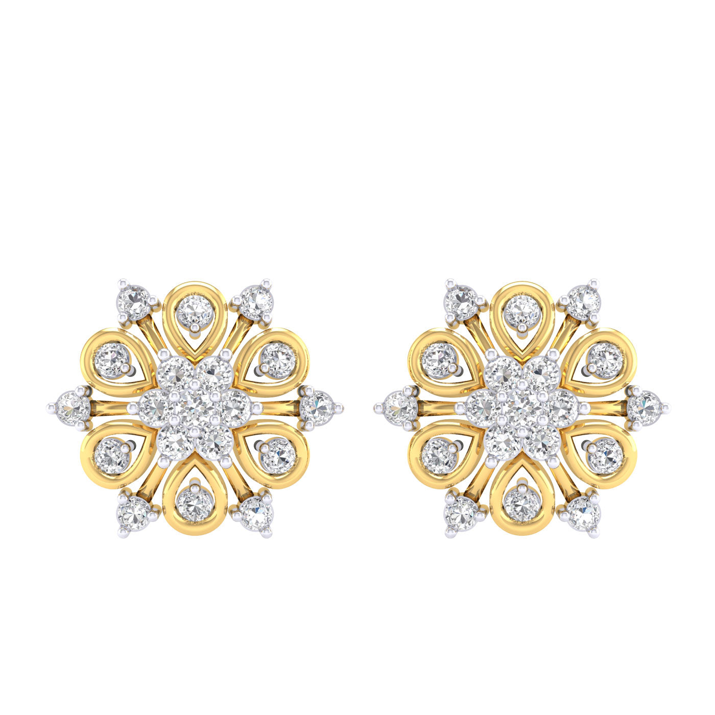 Sissel Round Diamond Earrings