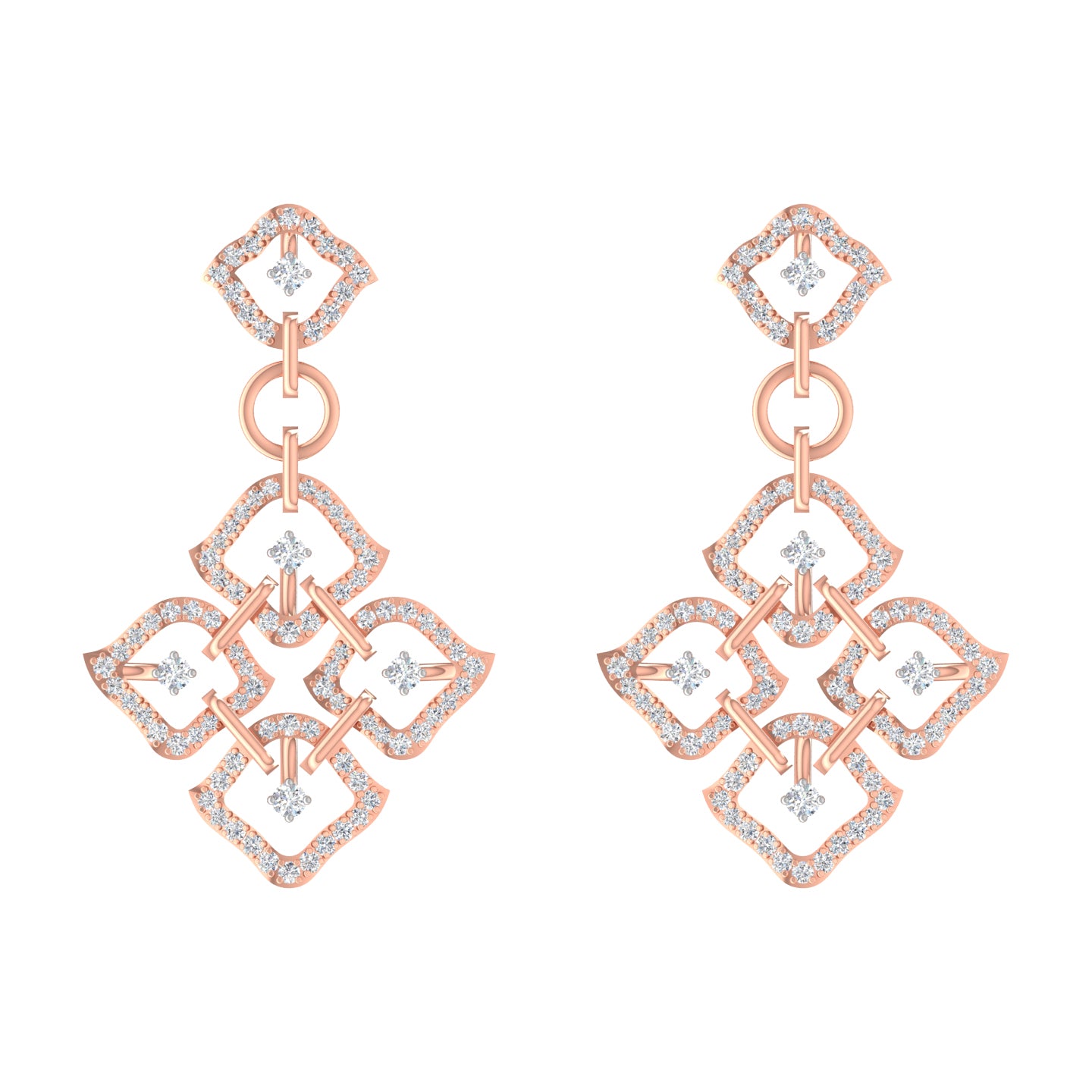 Malin Diamond Dangler Earrings