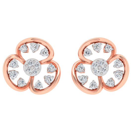 Rosalee  Diamond Stud Earrings