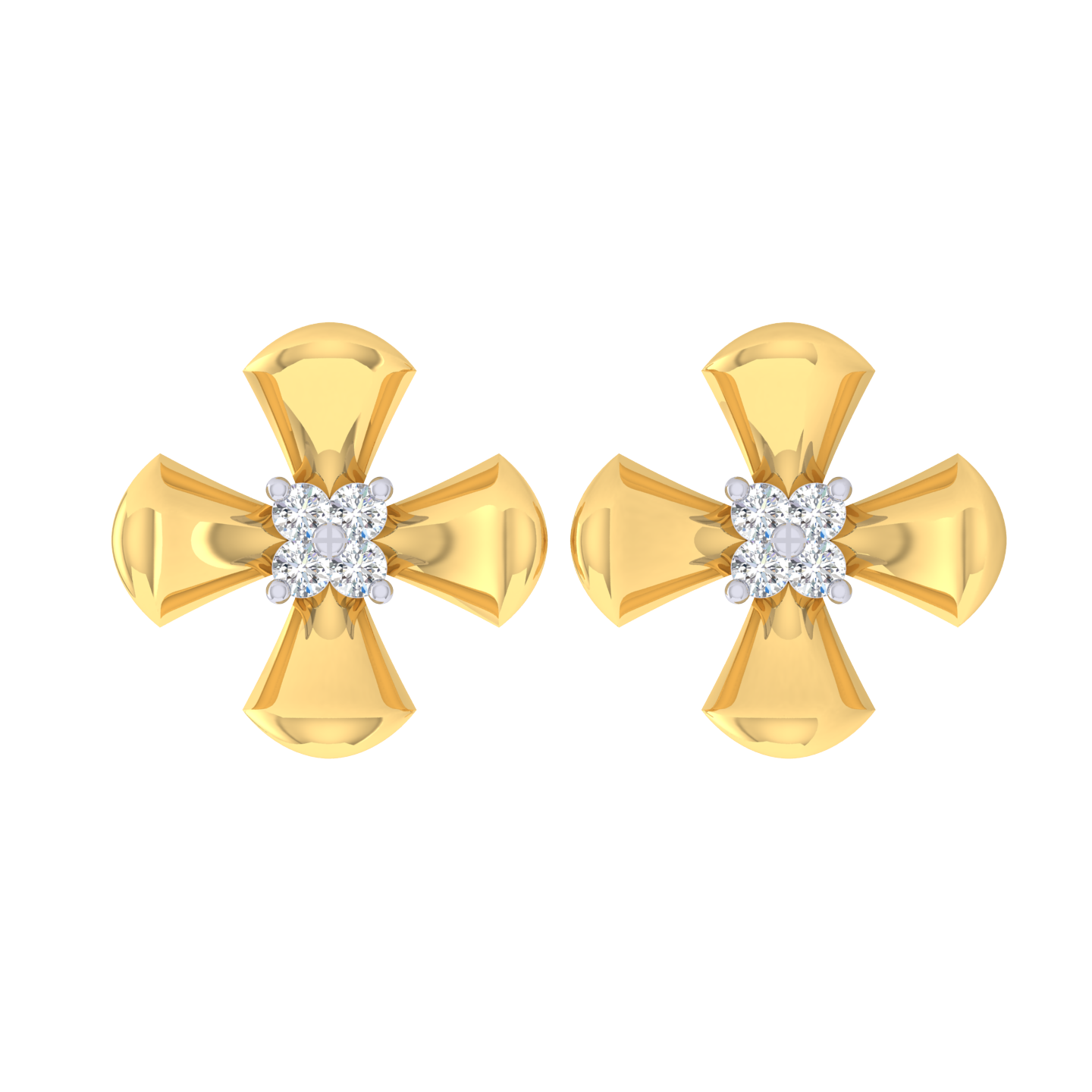 Simone Diamond Stud Earrings