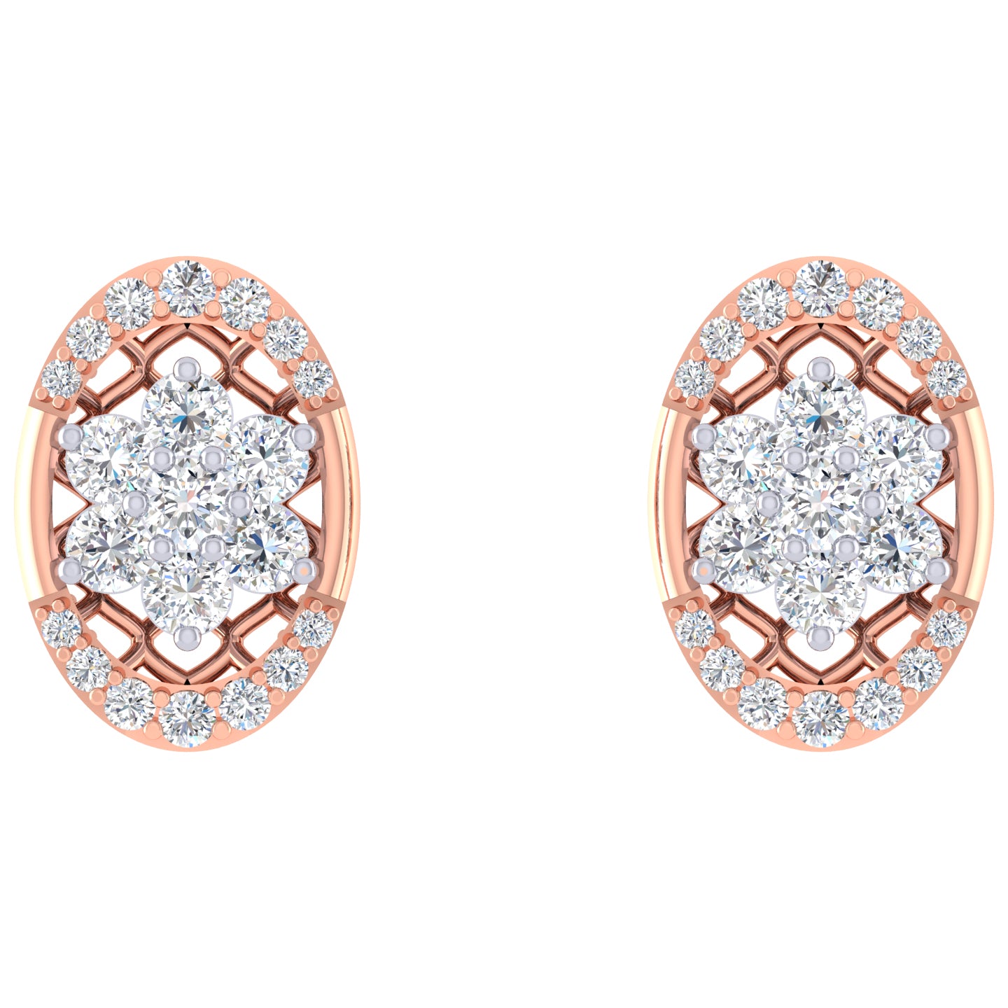 Genevieve Diamond Stud Earrings