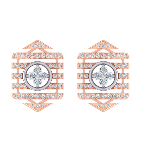 Melania Diamond Stud Earrings