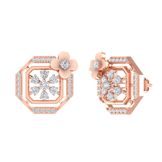 Nicola Diamond Stud Earring