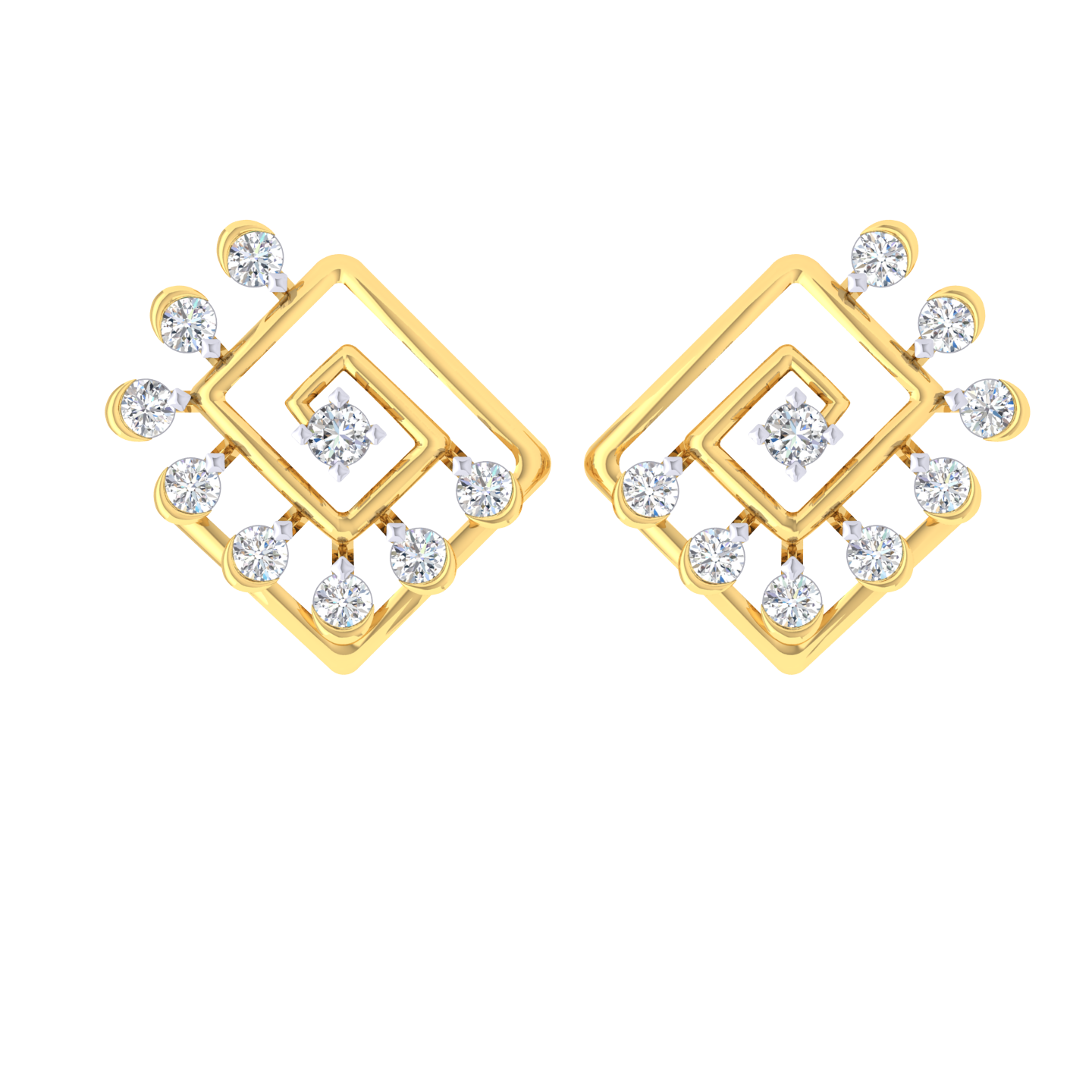 Pakiza Diamond Stud Earrings